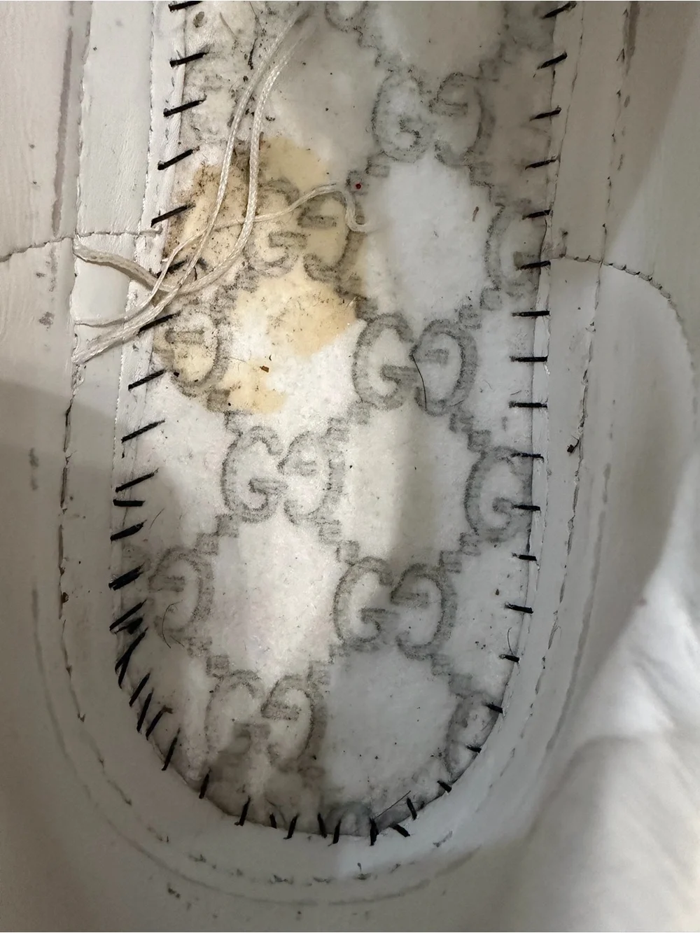 Gucci Ace Women's Sneakers White Leather Web Bee Size 39.5 US 9.5